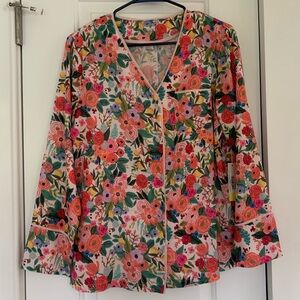 Rifle Paper Company x Summersalt Small Pajama Top Only - NWT